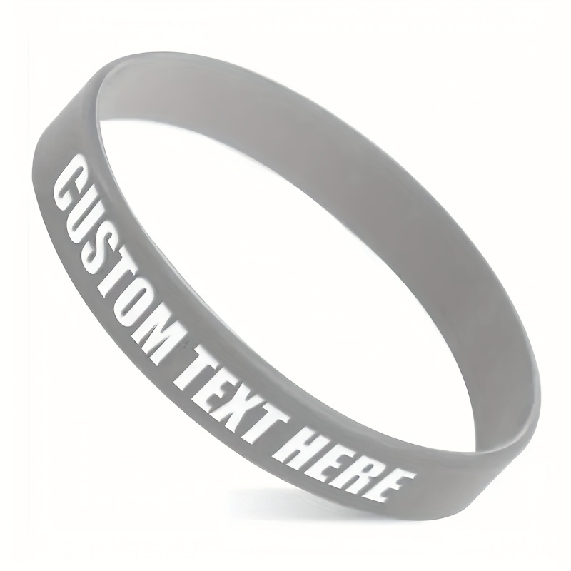 78pc Custom Silicone Wristbands, Personalised Gift Set